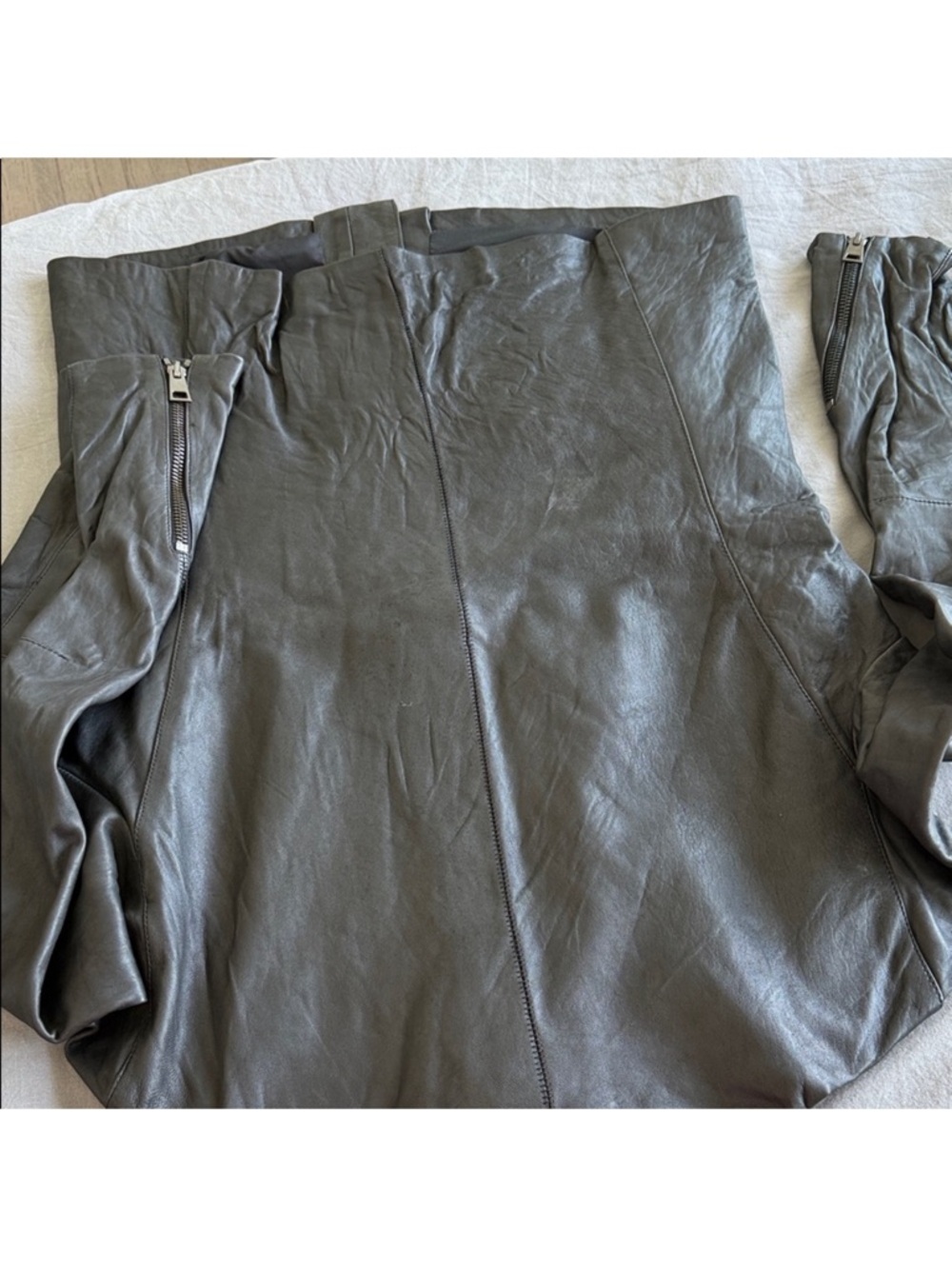 Mut made by Rick Owen’s Men's Black Leather Jacket, size EU 50 - or Large - Picture 7 of 10